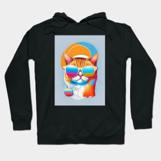 cool summer cat Hoodie